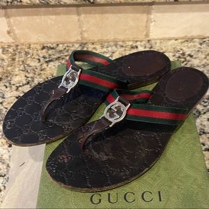 Gucci Flat Sandal 9.5 US or 40 EU
